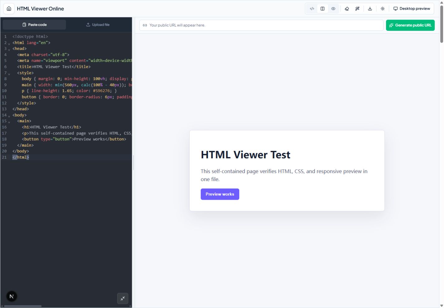 HTML, CSS, and JavaScript rendered in the online viewer HTML, CSS, and JavaScript rendered in the online viewer